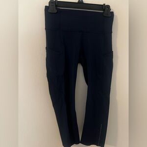 Lululemon leggings, navy, size 6, 23” inseam